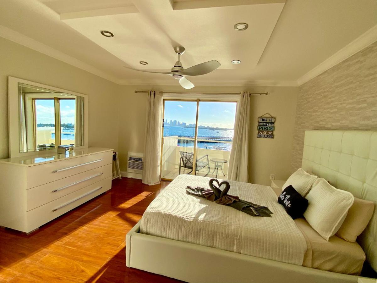 Deluxe Waterfront One Bedroom Apartment With Miami Skyline View, Free Parking 5 Mins Drive To Маямі-Біч Екстер'єр фото